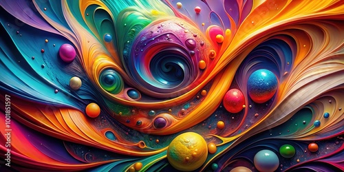 Vibrant Abstract Grr Graphics with Dynamic Shapes and Colors for Modern Design and Creative Projects photo