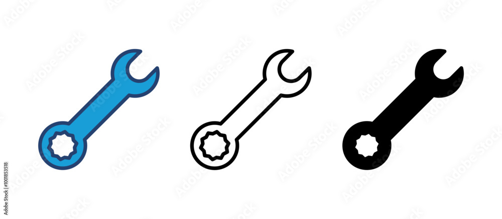 Wrench icon vector. repair icon vector. tools icon vector