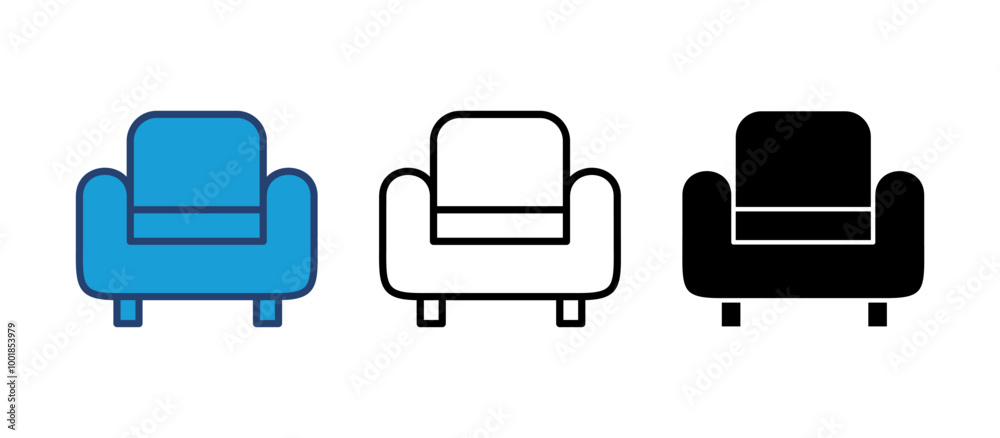 Sofa icon vector. sofa icon illustration Sofa icon vector. sofa icon illustration