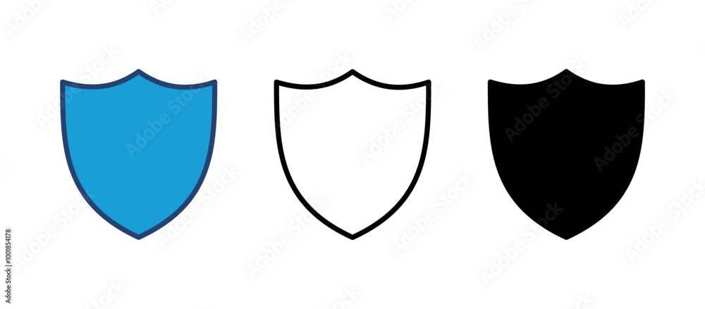 Shield icon vector. Protection icon vector. Security vector icon Shield icon vector. Protection icon vector. Security vector icon