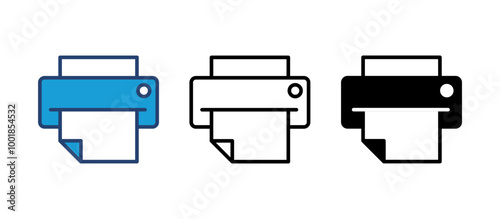 Print icon vector. printer icon vector.