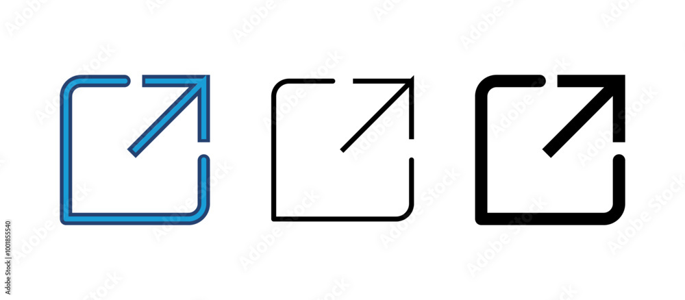 External link icon vector. link icon vector. hyperlink symbol External link icon vector. link icon vector. hyperlink symbol