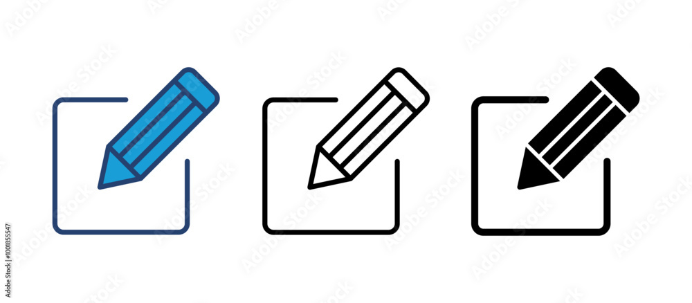 Edit icon vector. edit document icon. edit text icon. pencil. sign up Edit icon vector. edit document icon. edit text icon. pencil. sign up