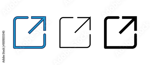 External link icon vector. link icon vector. hyperlink symbol