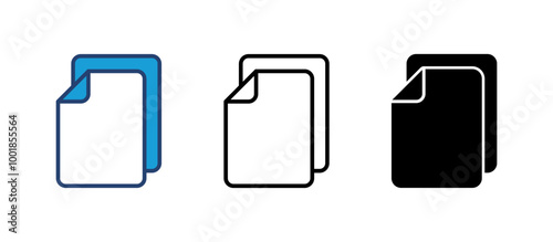 Document icon vector. Paper icon. File Icon