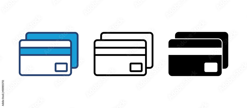 Credit card icon vector. Credit card payment icon vector Credit card icon vector. Credit card payment icon vector