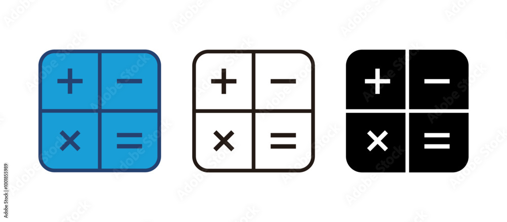 Calculator icon vector. Accounting calculator icon. calculator vector Calculator icon vector. Accounting calculator icon. calculator vector