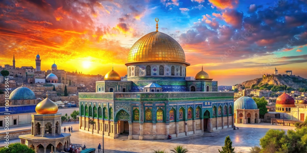 Obraz premium Vibrant Palestinian Graphics Representing Culture, Heritage, and Identity Through Artistic Expressions