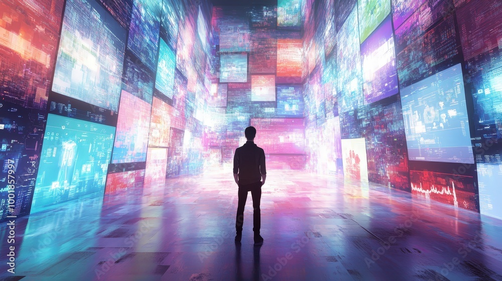 Digital Age Explorer: Man Amid Social Media Streams in Metaverse Visualization Digital Age Explorer: Man Amid Social Media Streams in Metaverse Visualization