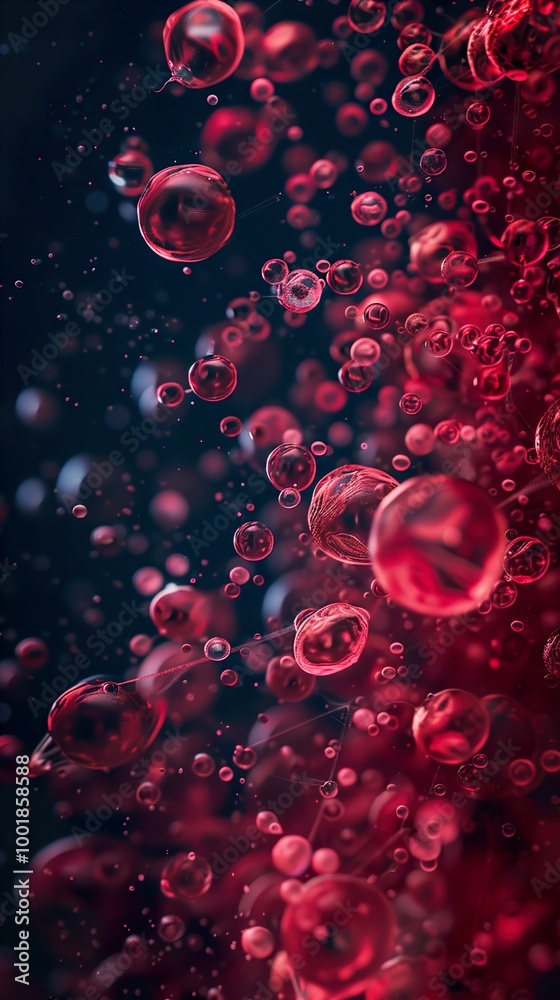 Red Bubbles Abstract Macro Photography Red Bubbles Abstract Macro Photography