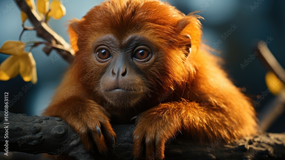Obraz premium Golden Monkey Close-Up
