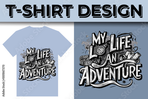 Wallpaper Mural Adventure Mountain camping journey Lover T-shirt Design Torontodigital.ca