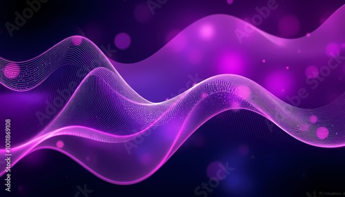 abstract purple background with waves