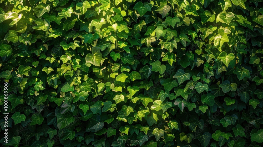 custom made wallpaper toronto digitalIvy Covered Wall Bathed in Sunlight