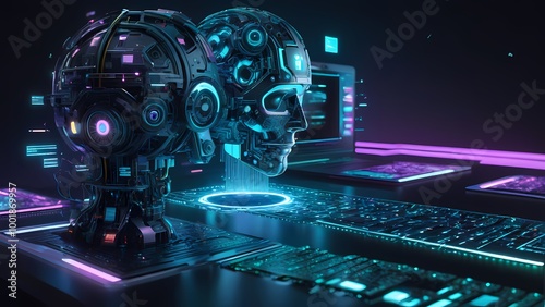 fiber optics background with lots of light spots