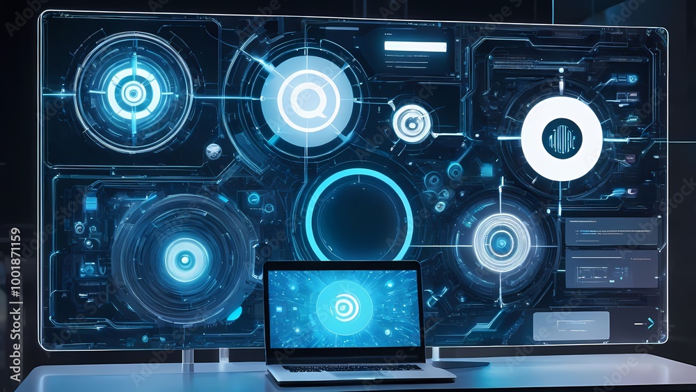 Digital technology background Digital technology background