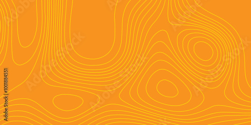 lines topographic contour map seamless pattern landscape geodesy geographic mountain relief, abstract monochrome image cartography background yellow line and orange background topography map.