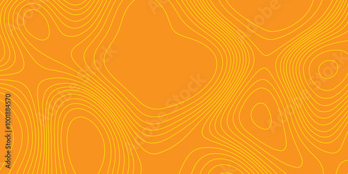 lines topographic contour map seamless pattern landscape geodesy geographic mountain relief, abstract monochrome image cartography background yellow line and orange background topography map.