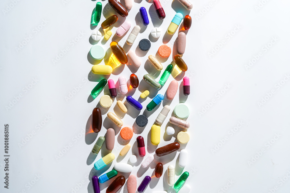 Various pharmaceuticals pills capsules tablets softgel of food supplements, fish oil, vitamin omega Various pharmaceuticals pills capsules tablets softgel of food supplements, fish oil, vitamin omega