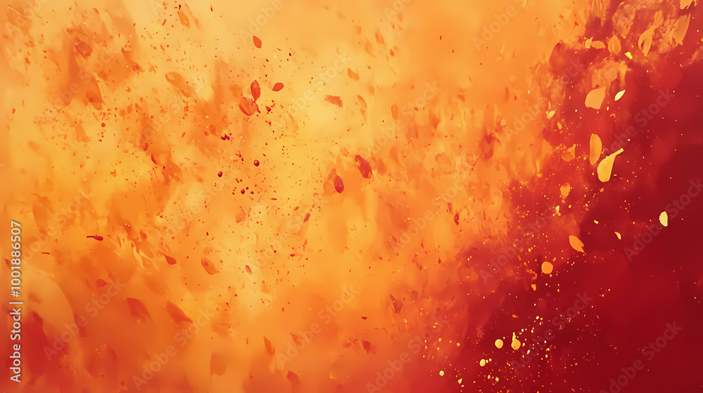 Abstract autumnthemed canvas with dynamic splatters of orange red and gold paint evoking the visual poetry of falling leaves. Visual Poetry. Illustration Abstract autumnthemed canvas with dynamic splatters of orange red and gold paint evoking the visual poetry of falling leaves. Visual Poetry. Illustration