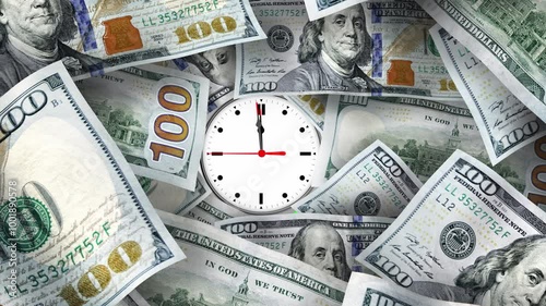 Wallpaper Mural Time is money concept Torontodigital.ca