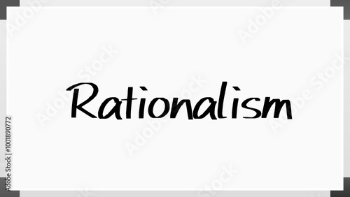 Rationalism のホワイトボード風イラスト photo