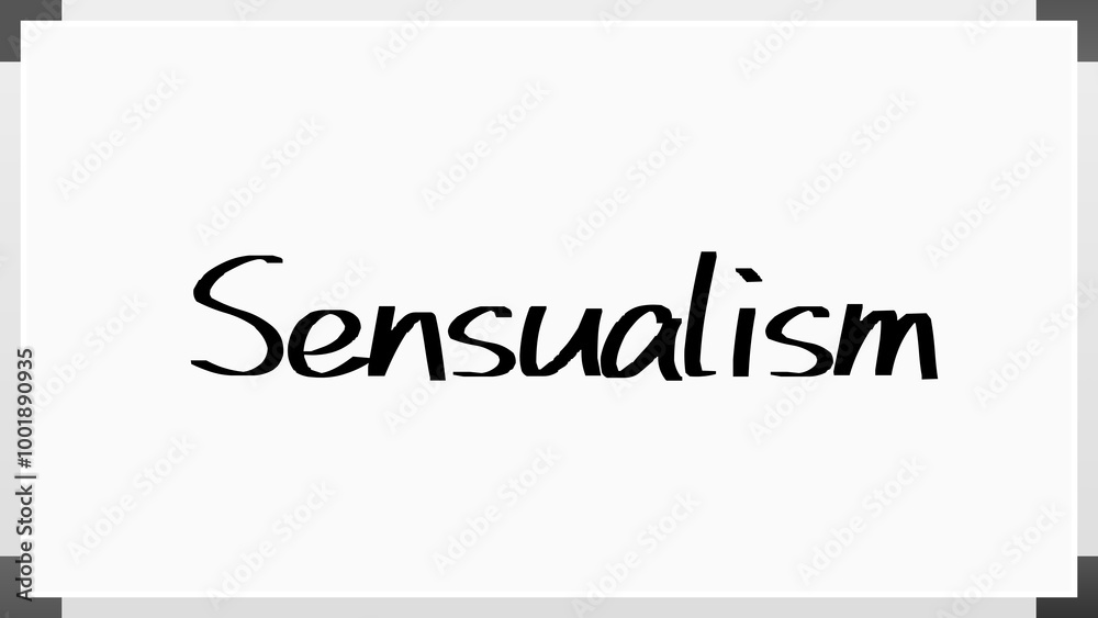 Sensualism のホワイトボード風イラスト Sensualism のホワイトボード風イラスト