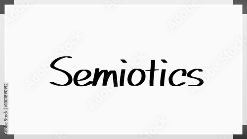 Semiotics のホワイトボード風イラスト