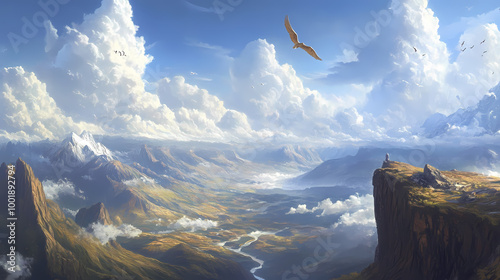 clouds over the mountains