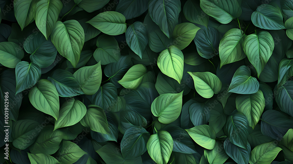 Green jungle leaves seamless pattern floral repeating leaf background. amazing photo collage artistic design. ai generated illustration. Photomontage. Illustration Green jungle leaves seamless pattern floral repeating leaf background. amazing photo collage artistic design. ai generated illustration. Photomontage. Illustration