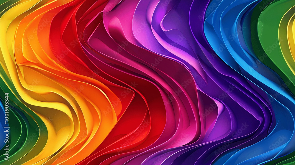 Waves, ruffles and bubbles, lgbt, lgbtqia colors of the rainbow. Seamless pattern
Waves, ruffles and bubbles, lgbt, lgbtqia colors of the rainbow. Seamless pattern