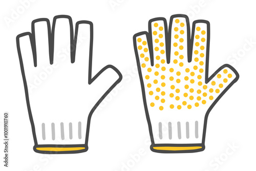 滑り止めがついた軍手