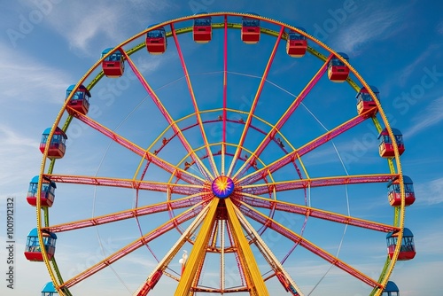 Giant Ferris Wheel Experience Colorful Thrills and Fun at Amusement Parks