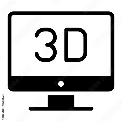 television glyph icon