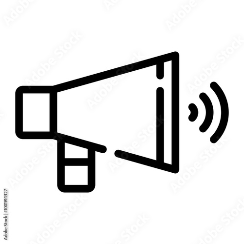 directors megaphone line icon