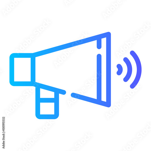directors megaphone gradient icon