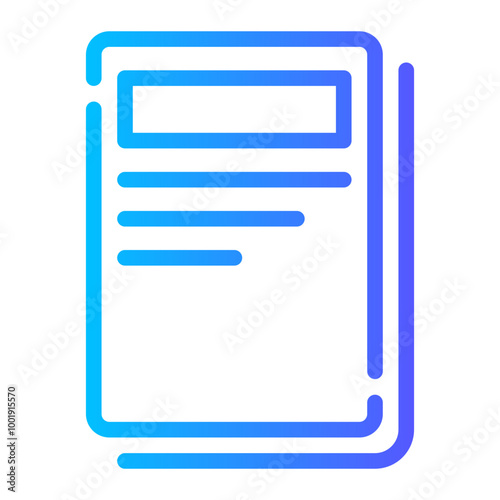 documentary gradient icon