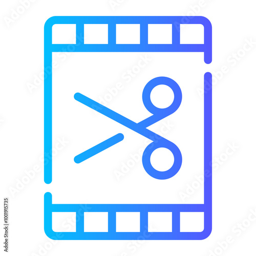 video editor gradient icon