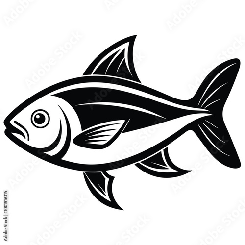 Fish vector logo icon design template