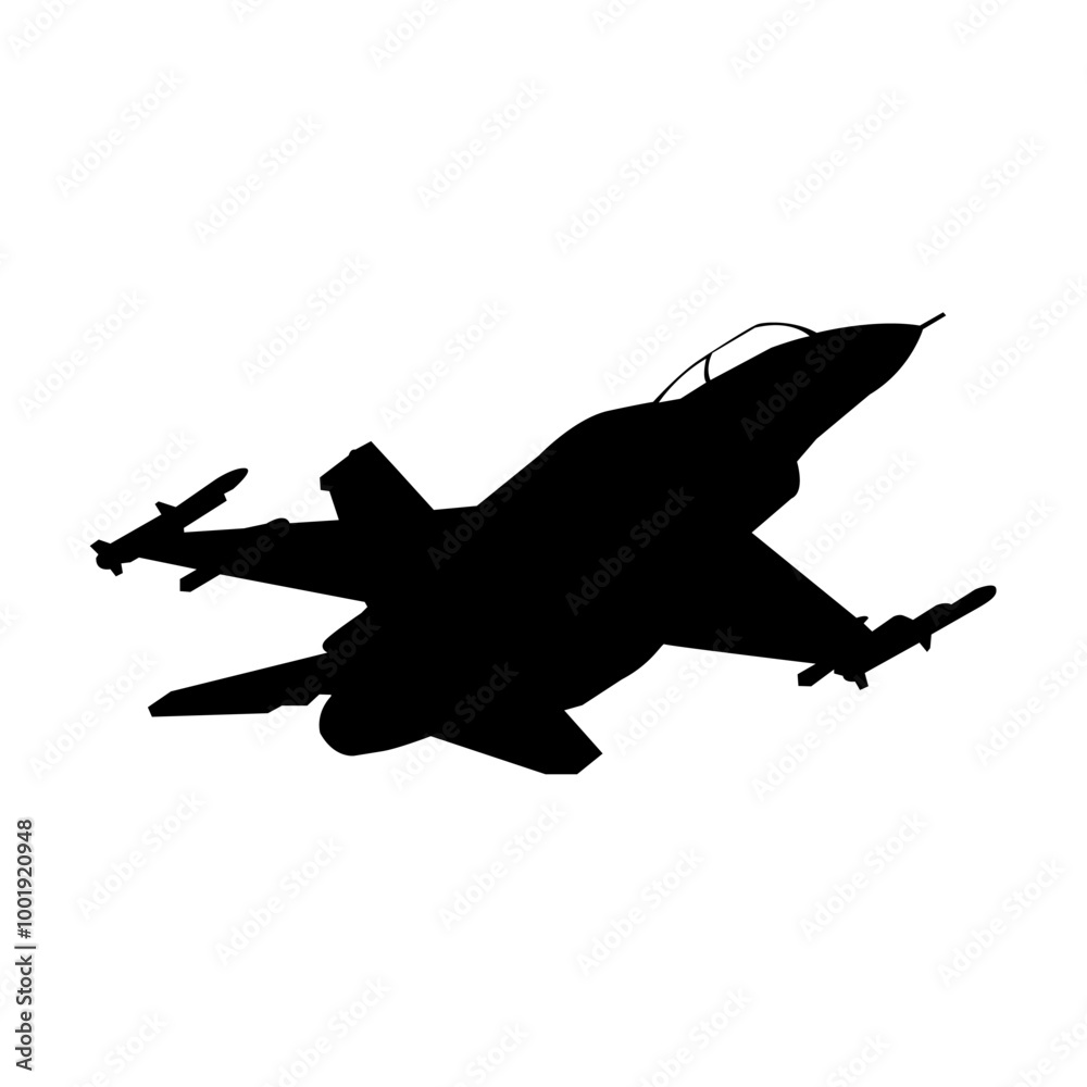 modern military jetfighter silhouette vector modern military jetfighter silhouette vector