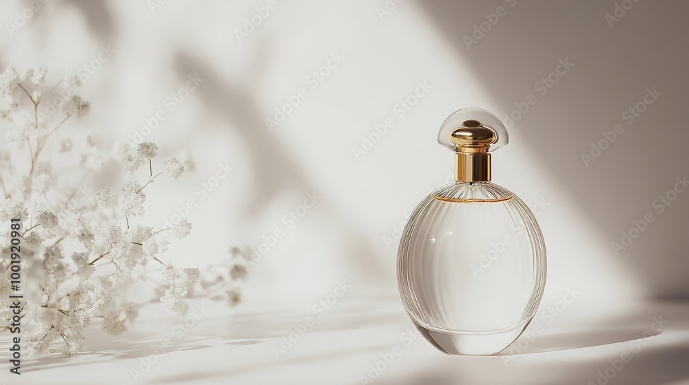 An elegant luxury perfume bottle displayed against a refined backdrop, showcasing its exquisite design and craftsmanship. This image captures the essence of sophistication and opulence, An elegant luxury perfume bottle displayed against a refined backdrop, showcasing its exquisite design and craftsmanship. This image captures the essence of sophistication and opulence,