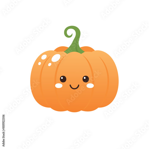 Pumpkin Vegetable Cute Cartoon Fresh Animation Kawaii Healthy Character
