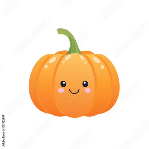 Pumpkin Vegetable Cute Cartoon Fresh Animation Kawaii Healthy Character
