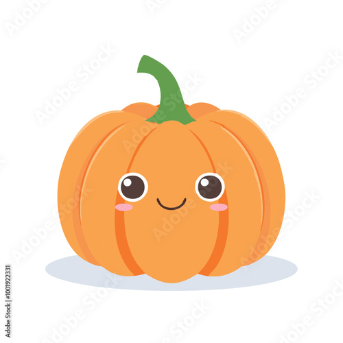 Pumpkin Vegetable Cute Cartoon Fresh Animation Kawaii Healthy Character
