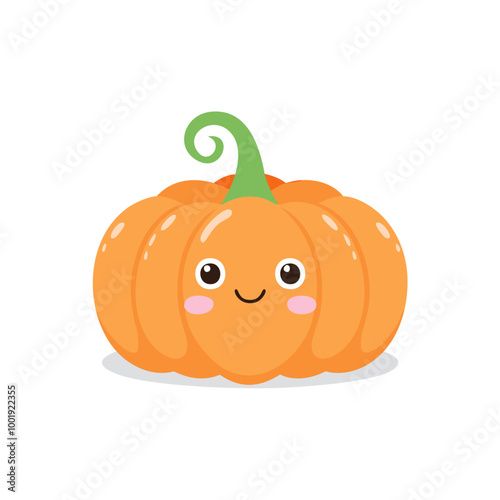Pumpkin Vegetable Cute Cartoon Fresh Animation Kawaii Healthy Character
