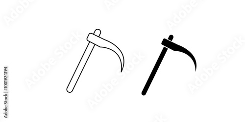 illustration of a sickle design