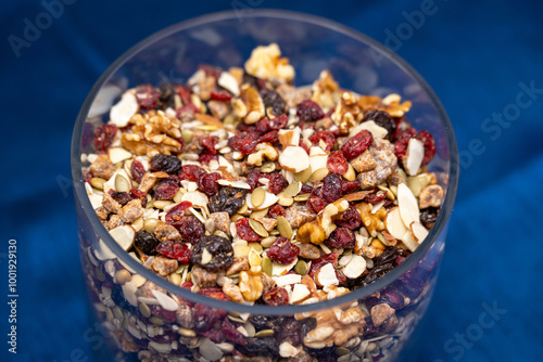 Fruit and Nut salad. Fresh Gourmet Dried Cranberries & almonds. 