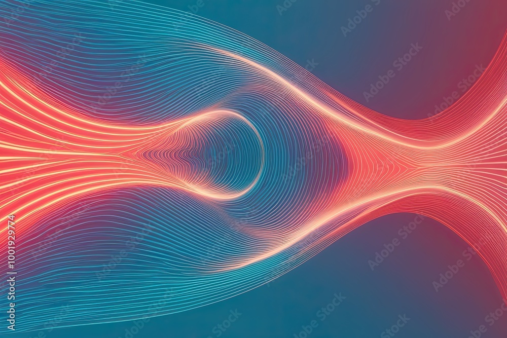 Vibrant Neon Wave Background with Stunning Cyan and Coral Gradient Effects Vibrant Neon Wave Background with Stunning Cyan and Coral Gradient Effects