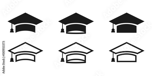graduation cap icon vector design,mortarboard,graduation cap symbol editable,illustration,graphic,graduation