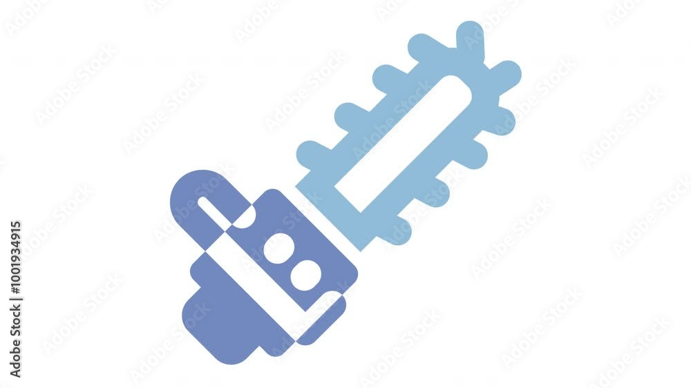 Blue silhouette of a chainsaw with a handle. Suitable for woodworking or constructionrelated designs, logos, and illustrations. Perfect for industrialthemed projects. Blue silhouette of a chainsaw with a handle. Suitable for woodworking or constructionrelated designs, logos, and illustrations. Perfect for industrialthemed projects.